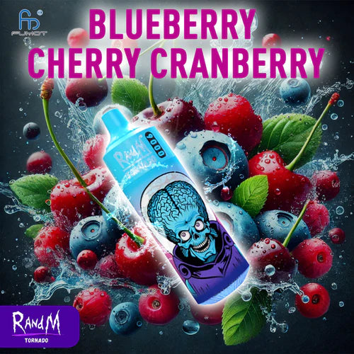 RandM Tornado 9000 Züge Blueberry Cherry Cranberry
