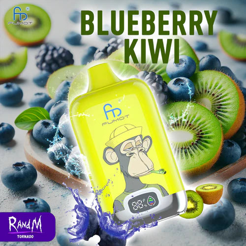 Blueberry Kiwi RandM Digital Box 12000 Puffs